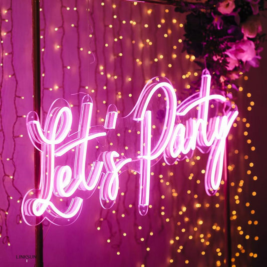 Let's Party LED Neon Sign