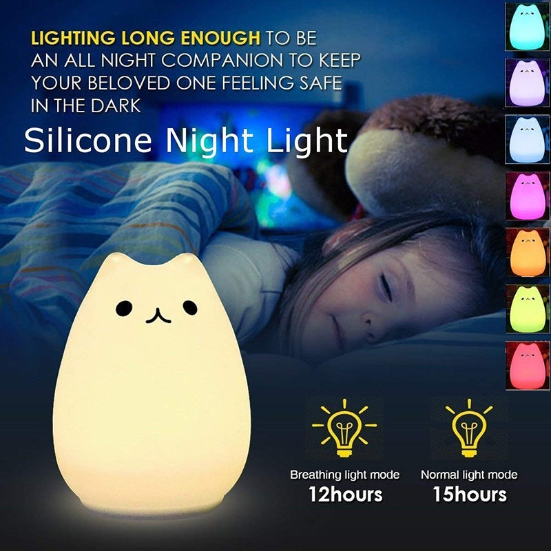 🔥LED Night Lamp Touch Sensor Cat