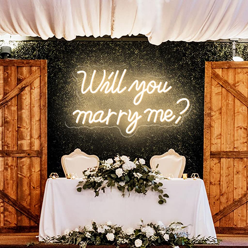 LED Neon Sign Light -Will You Marry Me?