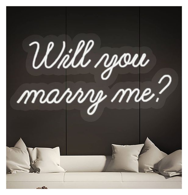 LED Neon Sign Light -Will You Marry Me?