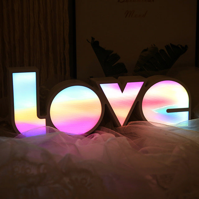 LED Romantic Night Lights LOVE Modeling Lamp