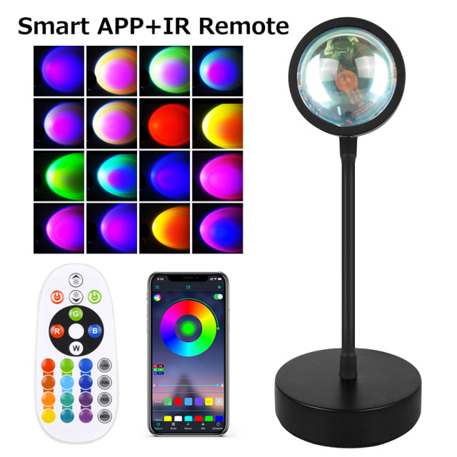 Smart Bluetooth Sunset Projection Lamp